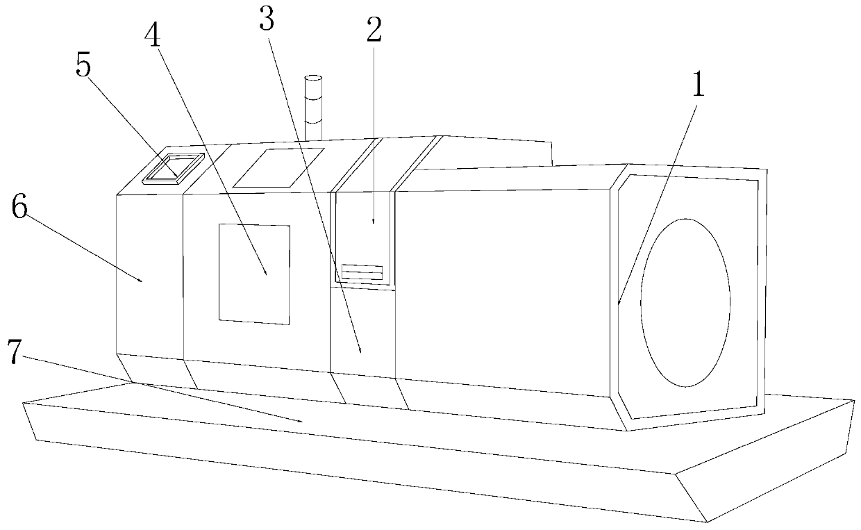 Solid-phase fermentation equipment for acid degradation of leachate mixed with kitchen waste