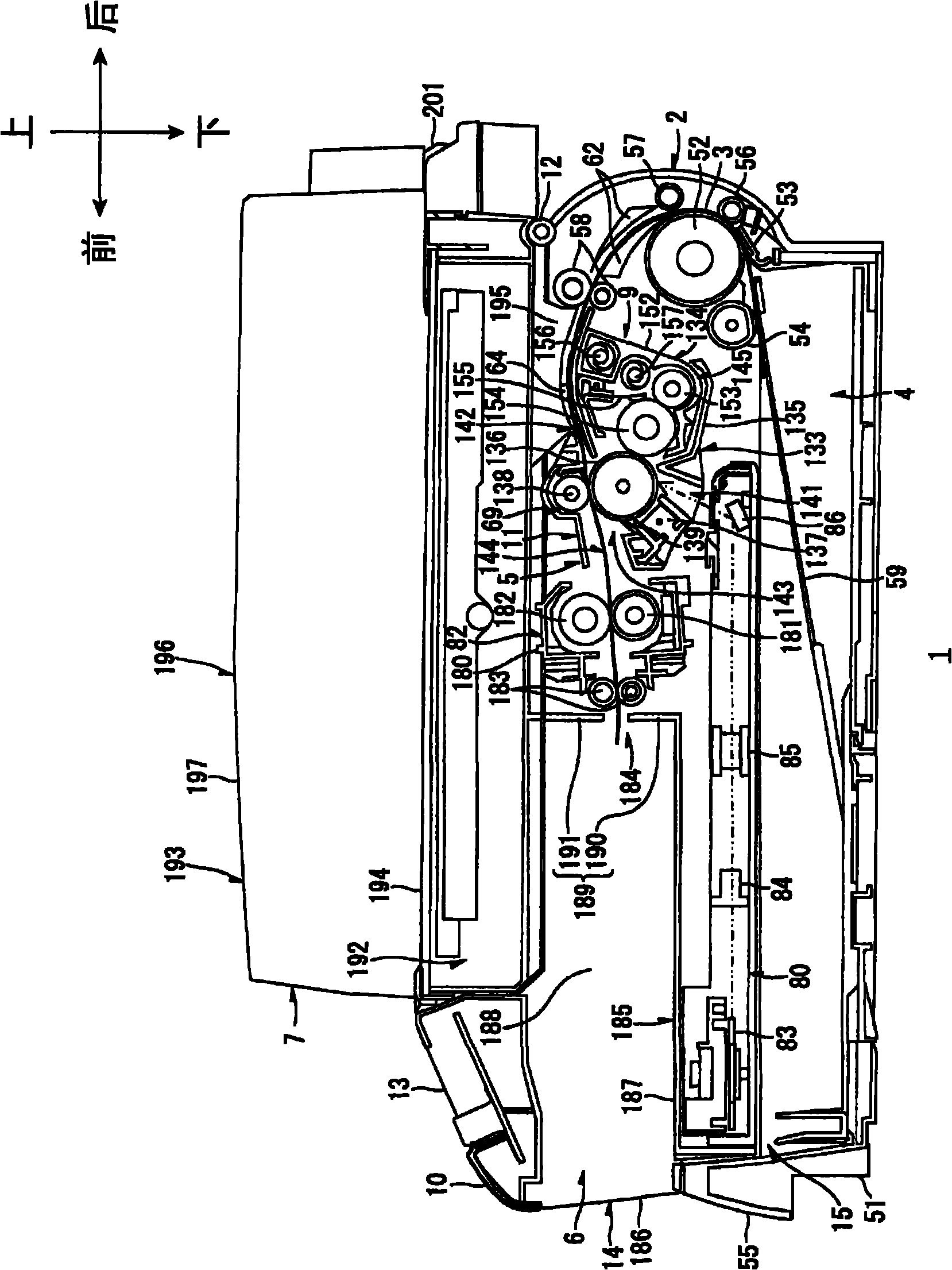 Image-forming device capable of positioning developing unit and developer cartridge precisely