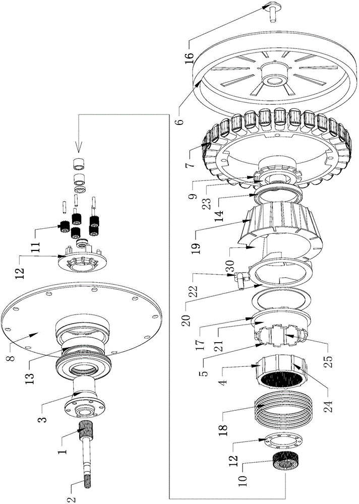 Decelerating clutch and washing machine