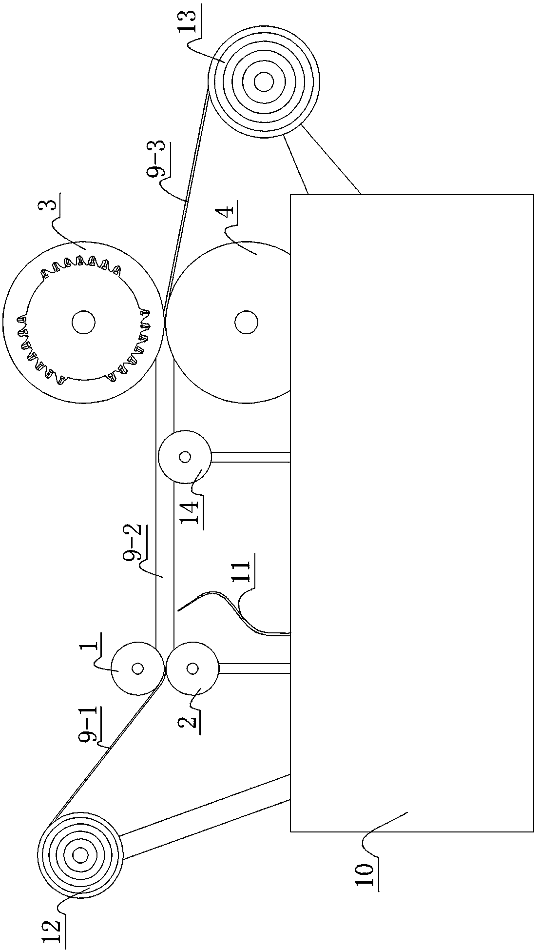 Inflatable punching method and punching equipment for micro-spraying belt