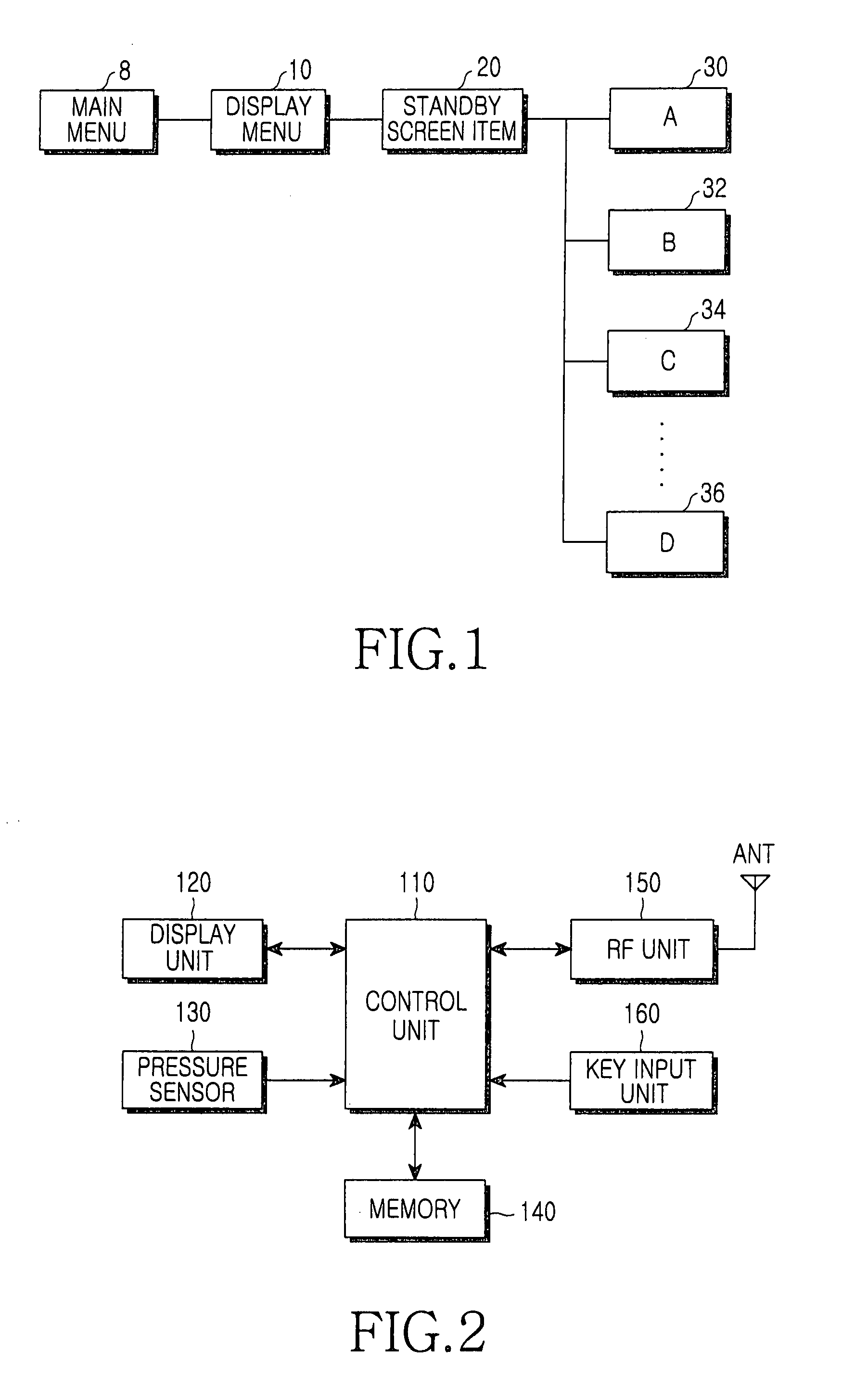 Method for changing and rotating a mobile terminal standby screen