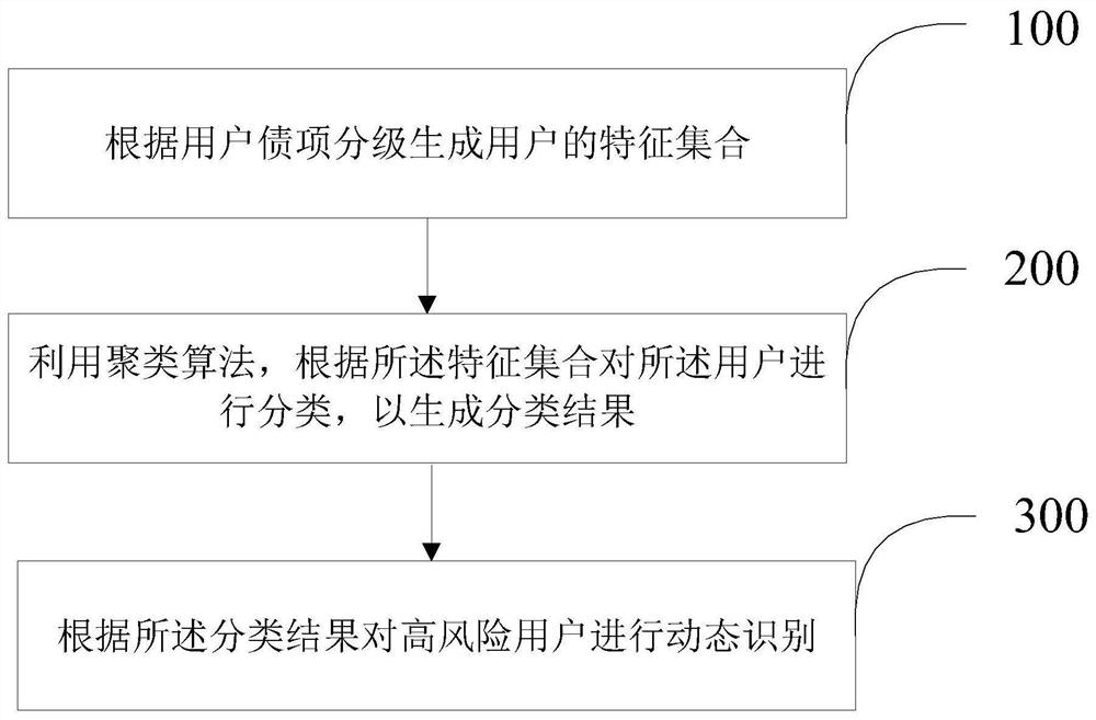 High-risk user dynamic identification method and device in financial field