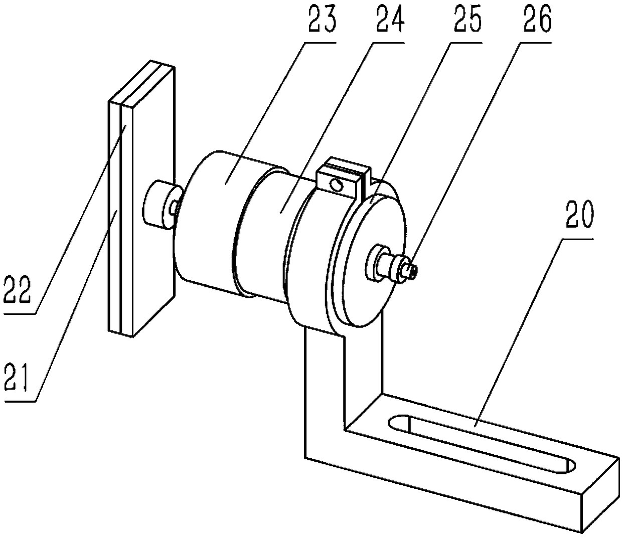 Deformation parameter testing test bench for deformation wing