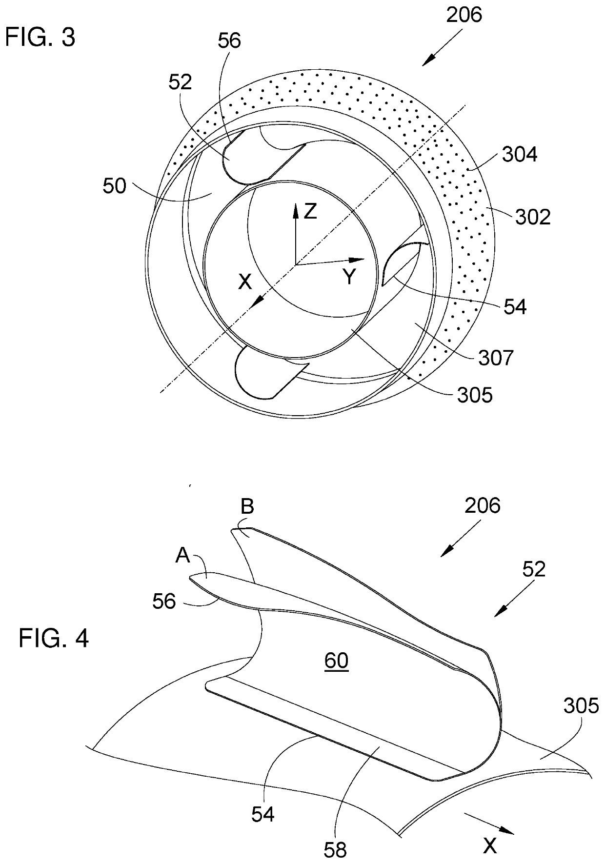 Internal structure of a primary exhaust duct having a separator of which the geometry varies depending on the temperature