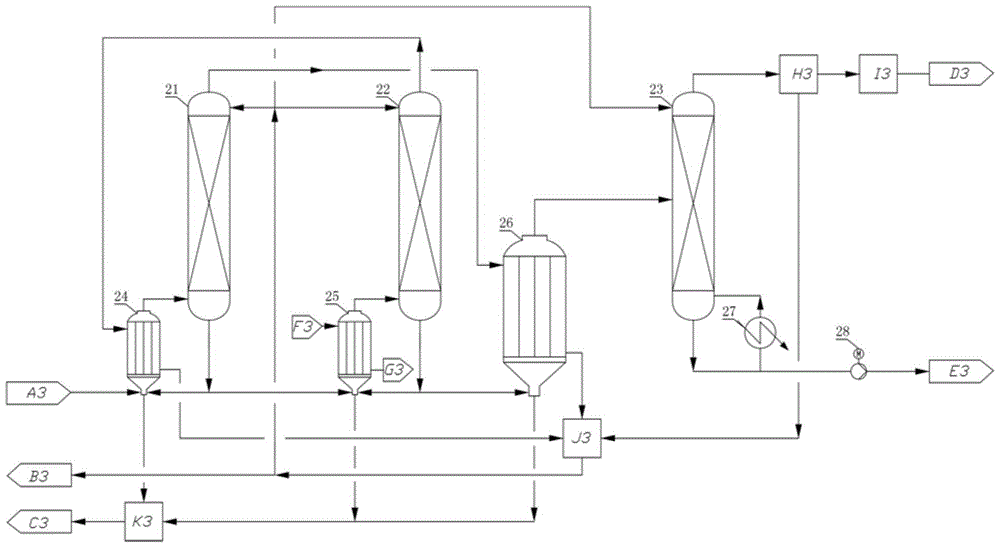 A solvent recovery system for dmf salty wastewater