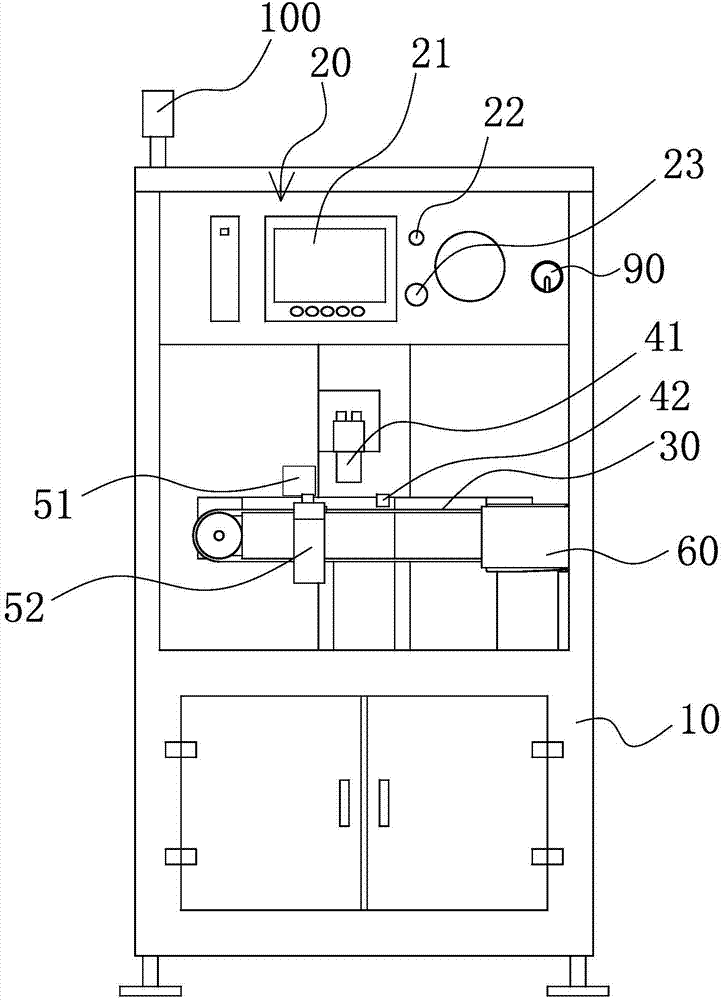 Lining core appearance detection equipment