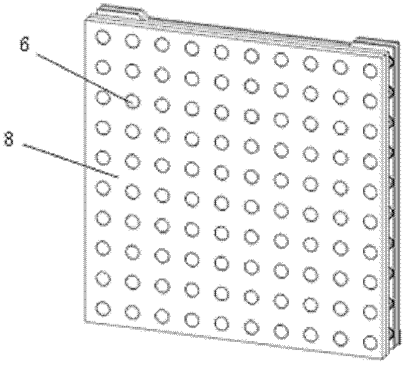 Array attenuator for high-energy laser and manufacturing method thereof