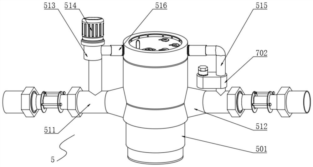 Anti-freezing intelligent water meter easy to clean