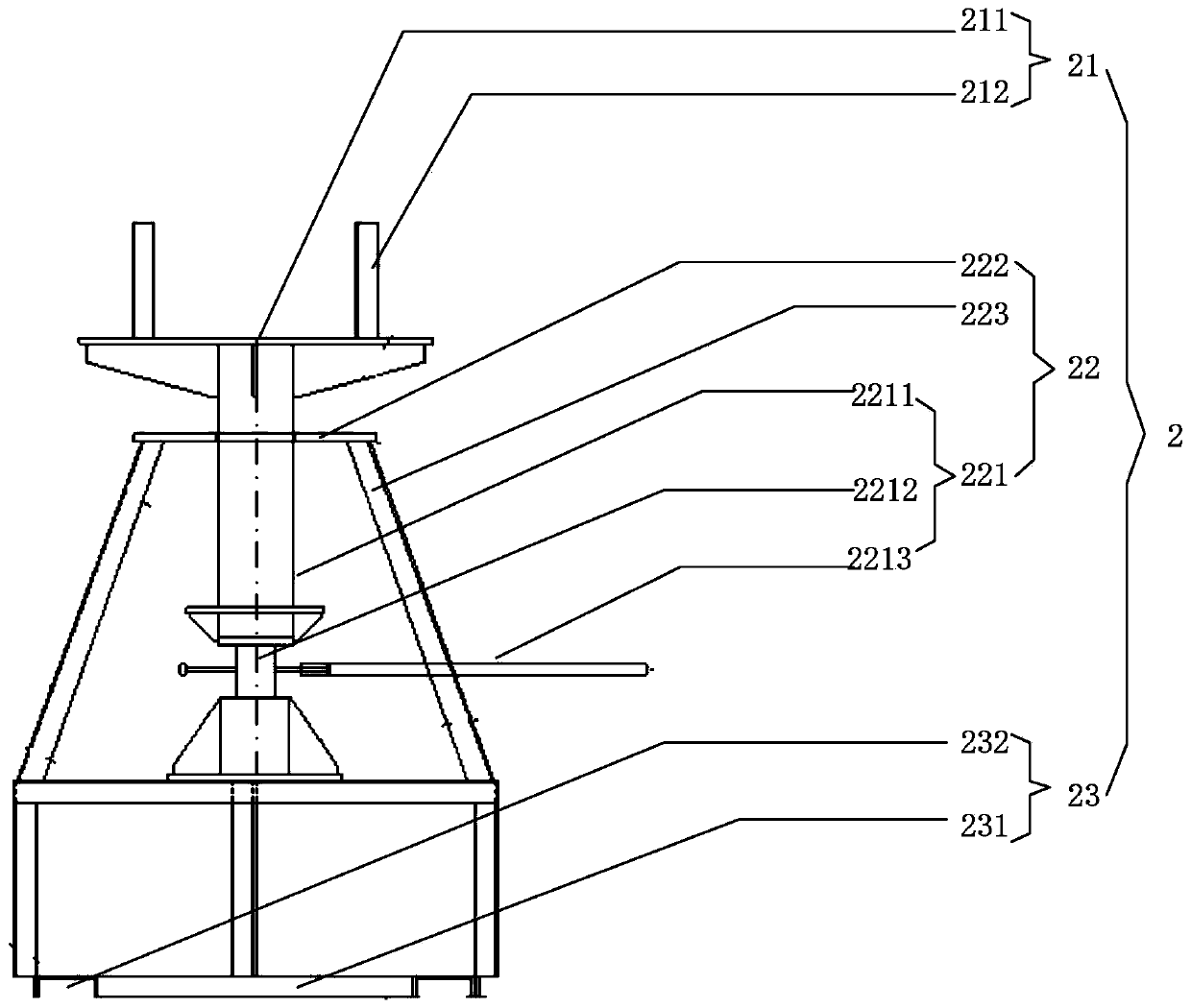 Installation device and method of compartment equipment