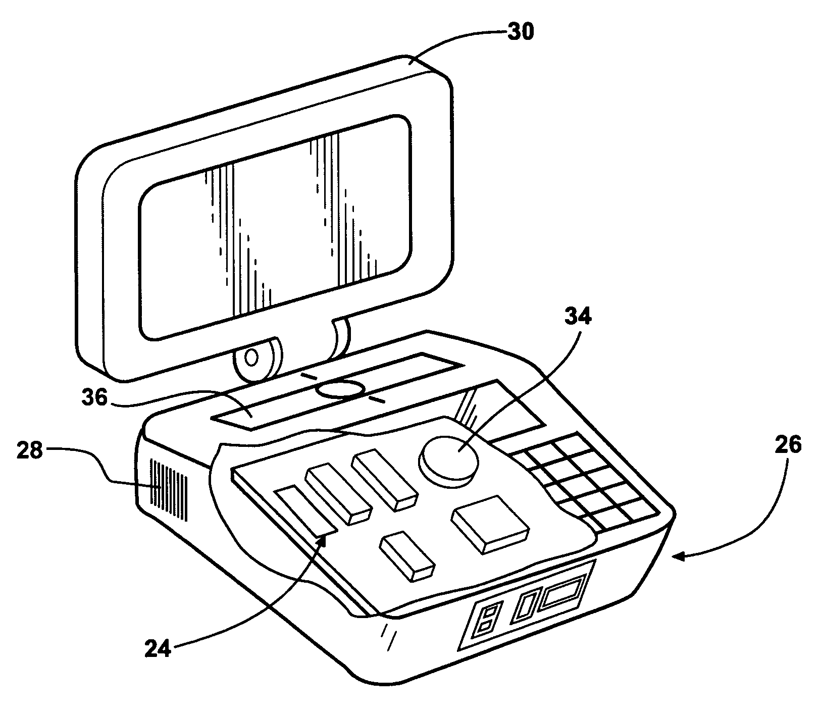 Apparatus and method for producing a numeric display corresponding to the volume of a selected segment of an item