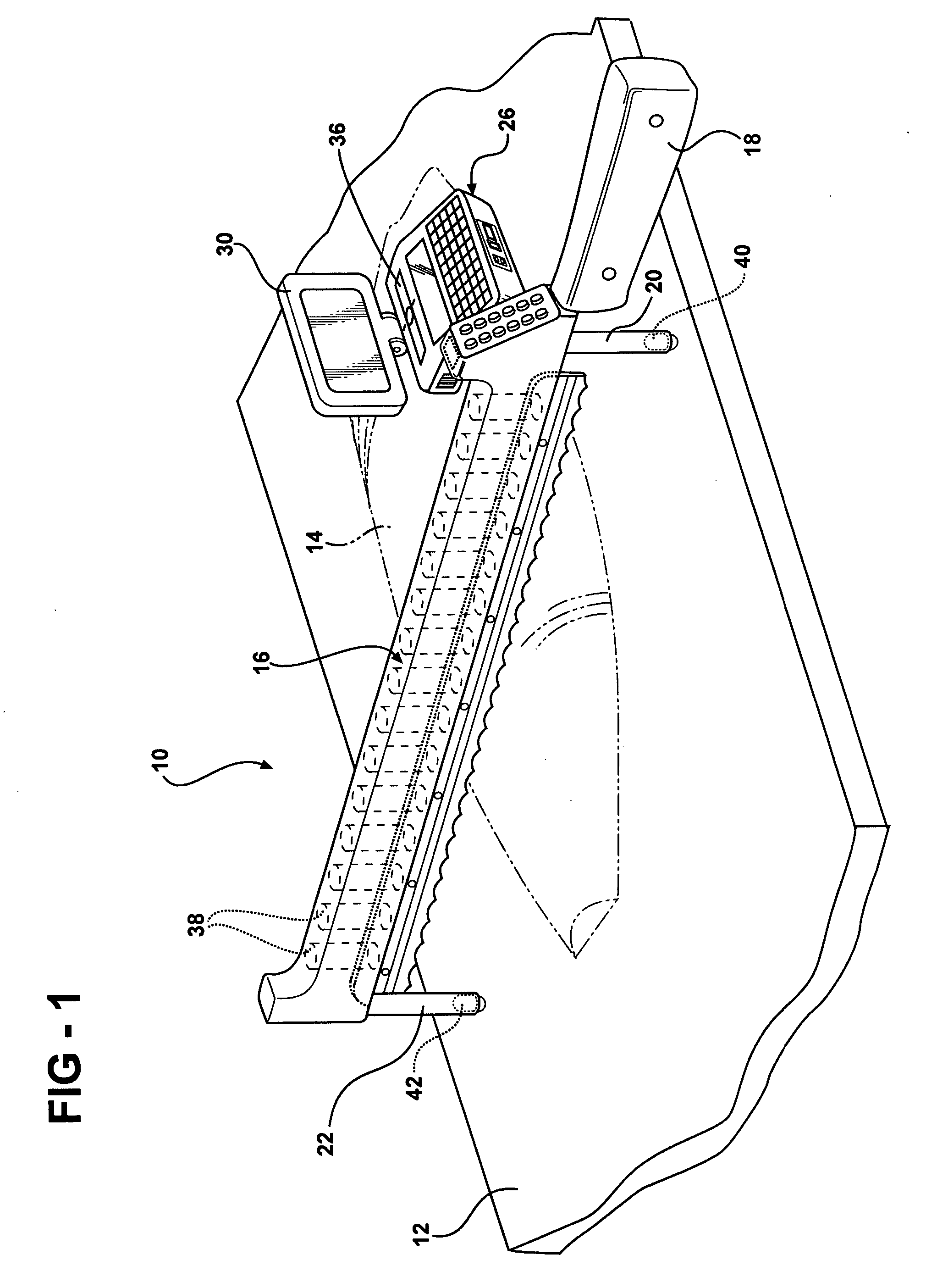 Apparatus and method for producing a numeric display corresponding to the volume of a selected segment of an item