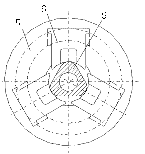 General drill rod clamping device used for coal mine drilling machine