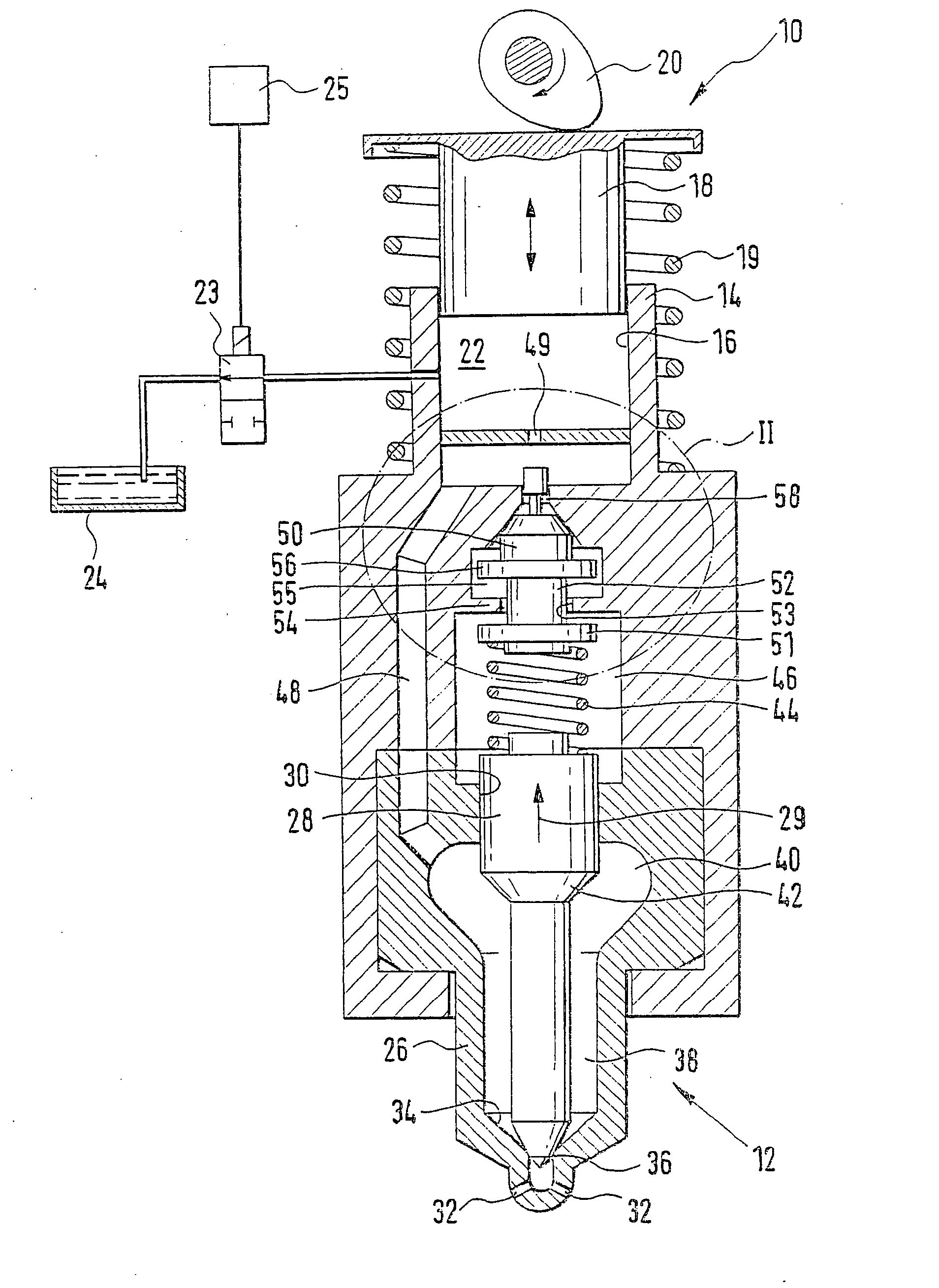 Fuel injection system for an internal combustion engine