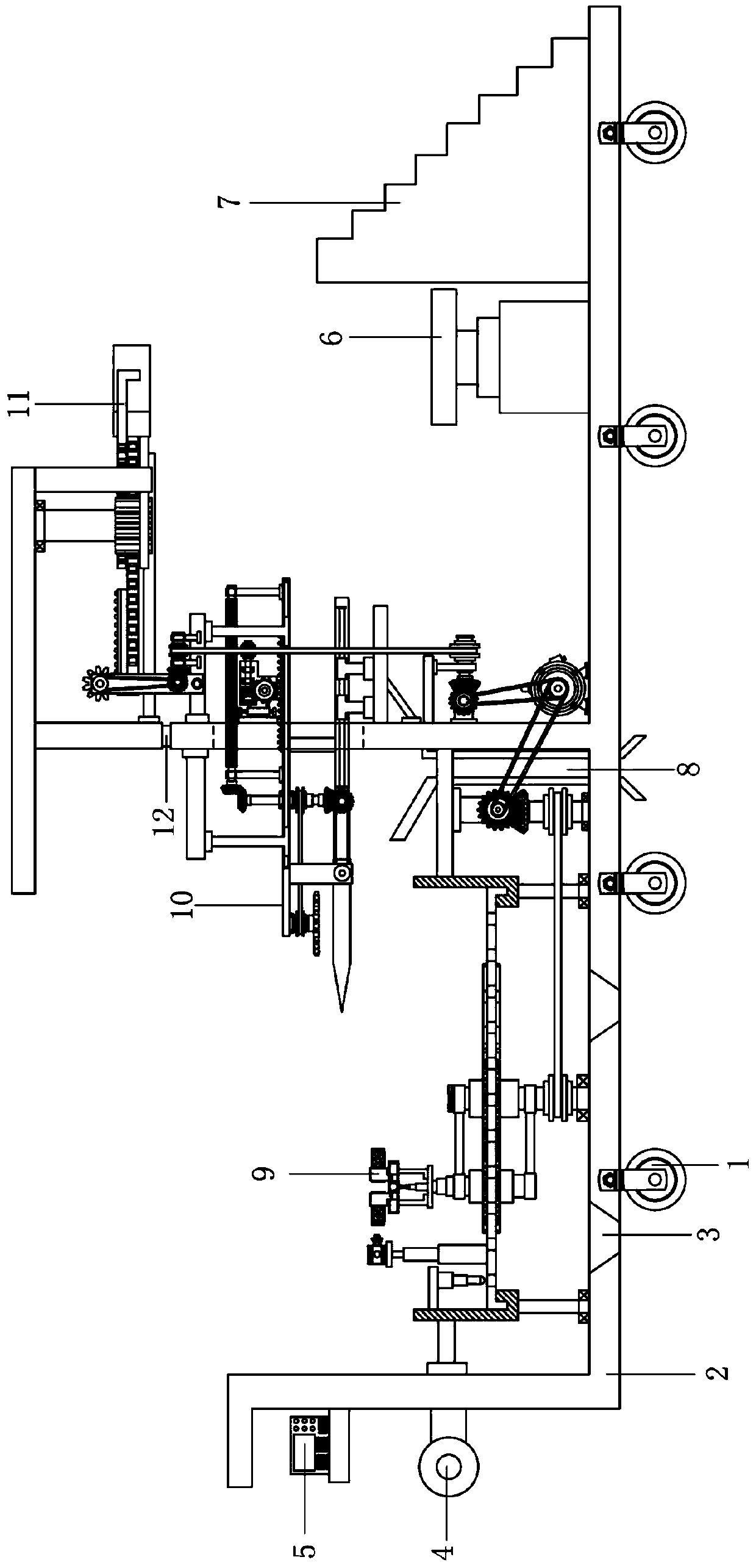 Gene extraction plant root pretreatment device