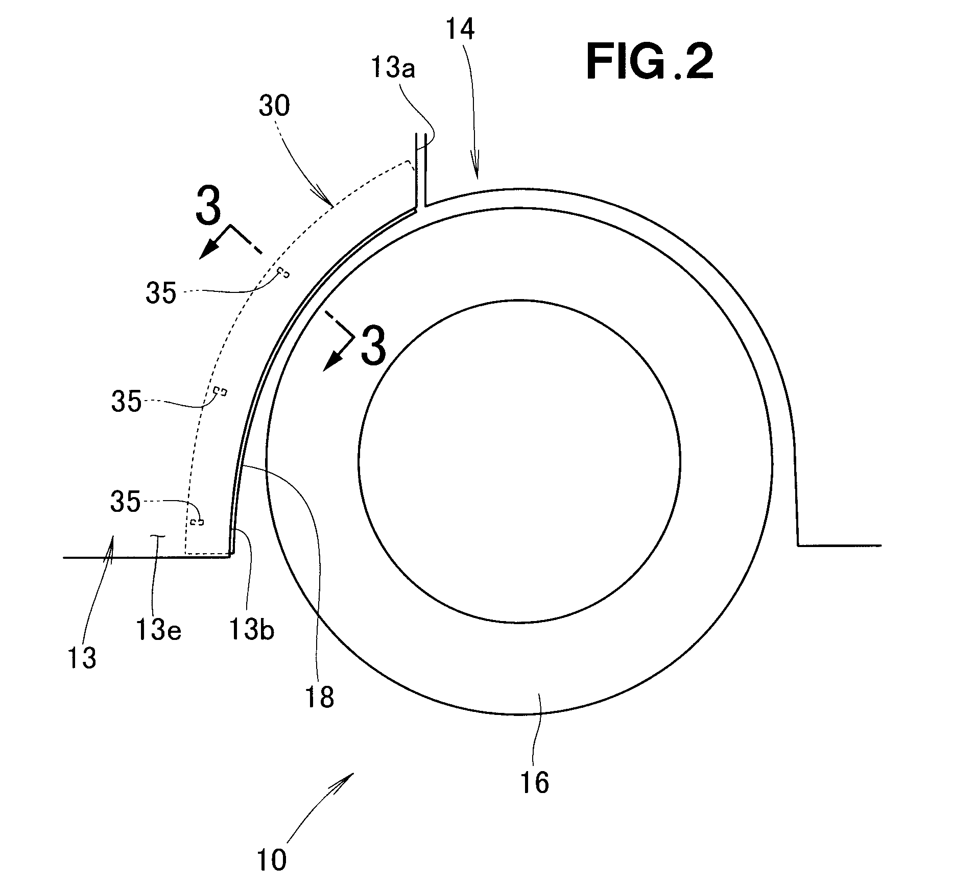 Wheel-arch protector for vehicle