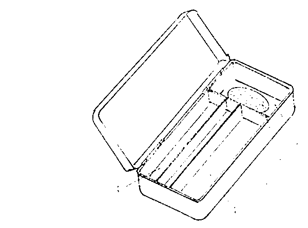 Writing case with magnet block