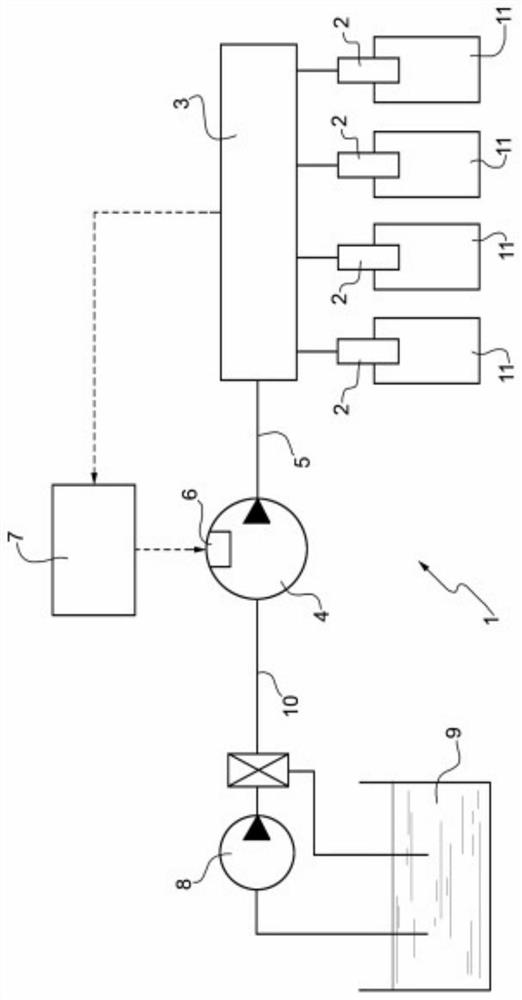 Fuel injection system for spark-ignition internal combustion engine and relative control method