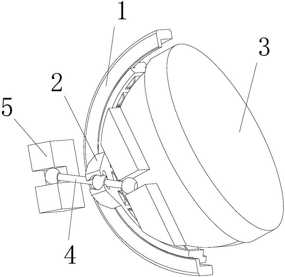 Mounting mechanism for swash plate of oblique plunger pump and driving lever