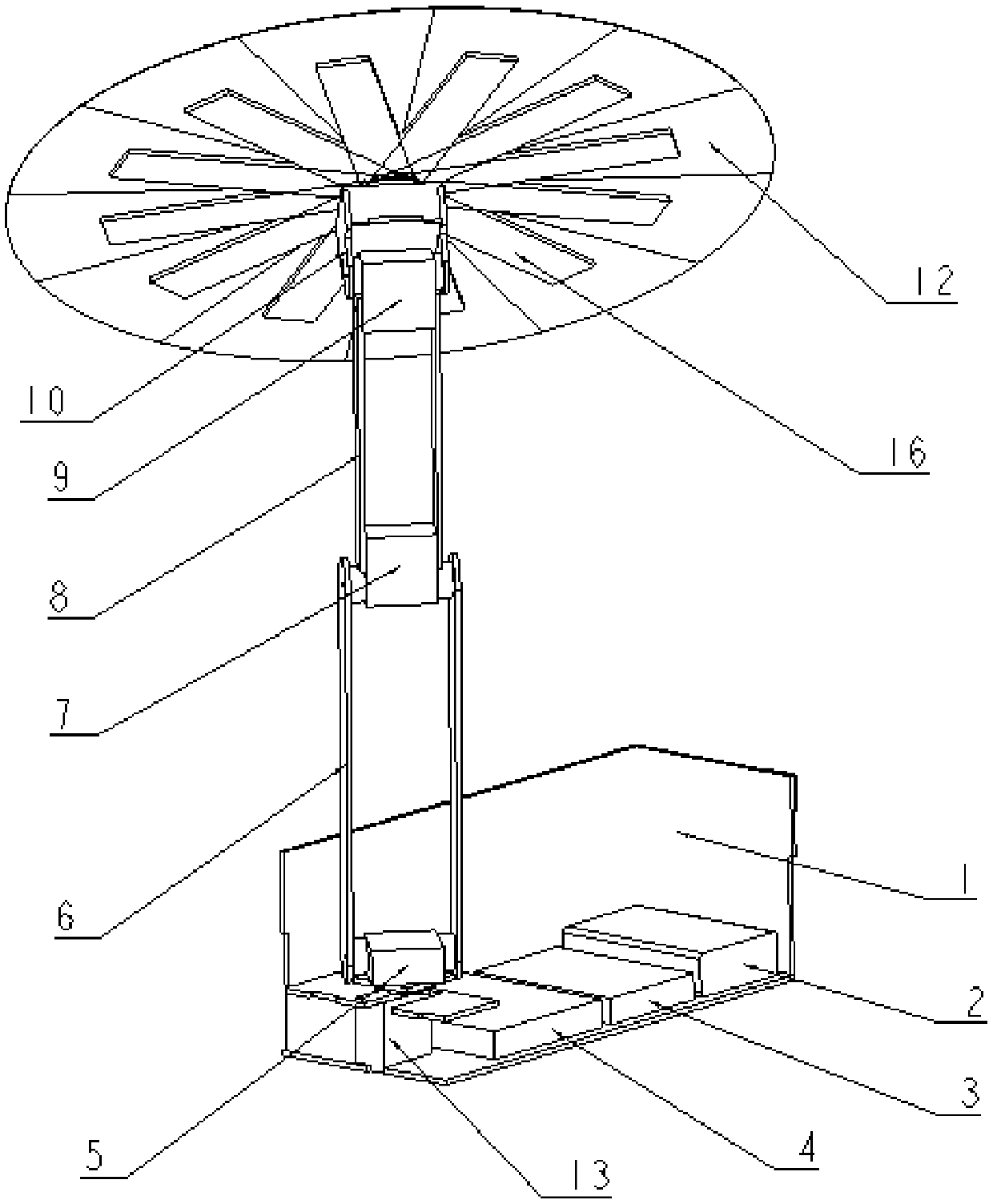 Portable solar power generation device and control method