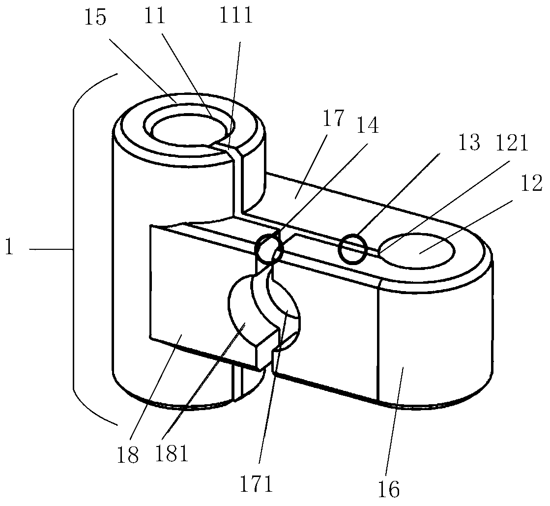 Pin shaft locking structure