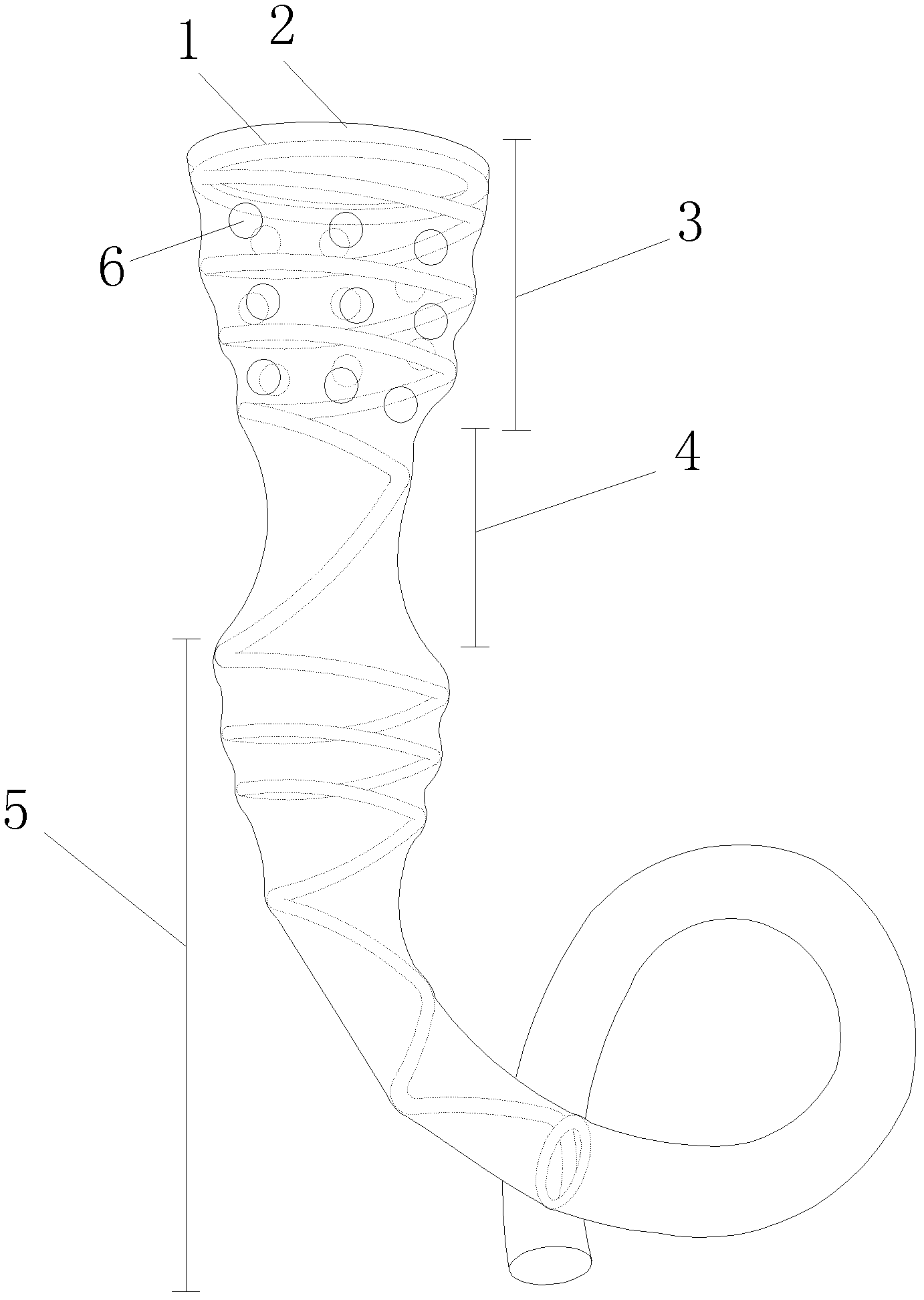 Instrument for delaying gastric emptying and regulating pancreatic metabolism