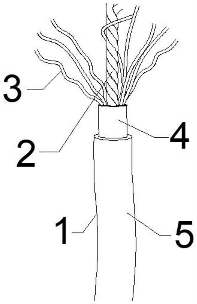 Double-layer conductor separable double-layer insulator wire and processing method thereof