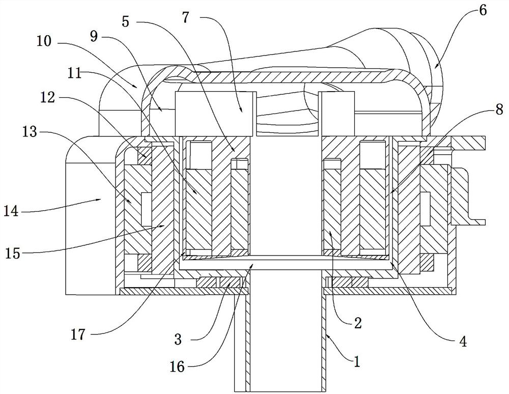 Two-degree-of-freedom electromagnetic control magnetic suspension centrifugal pump heart assisting device