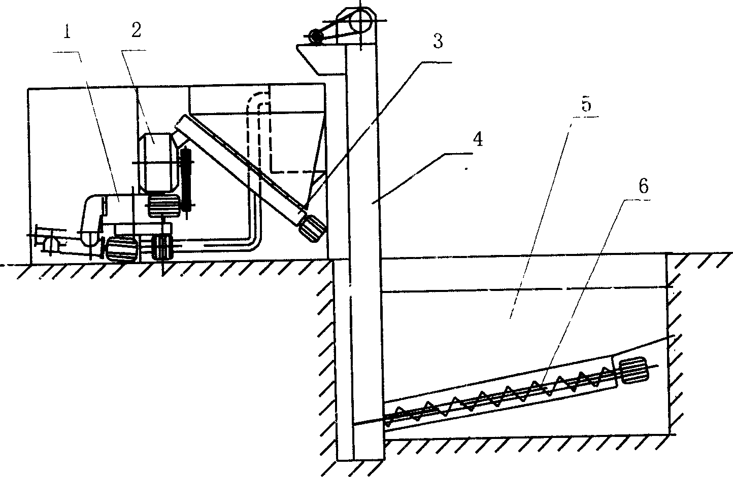 Waste solidified treatment device for drilling