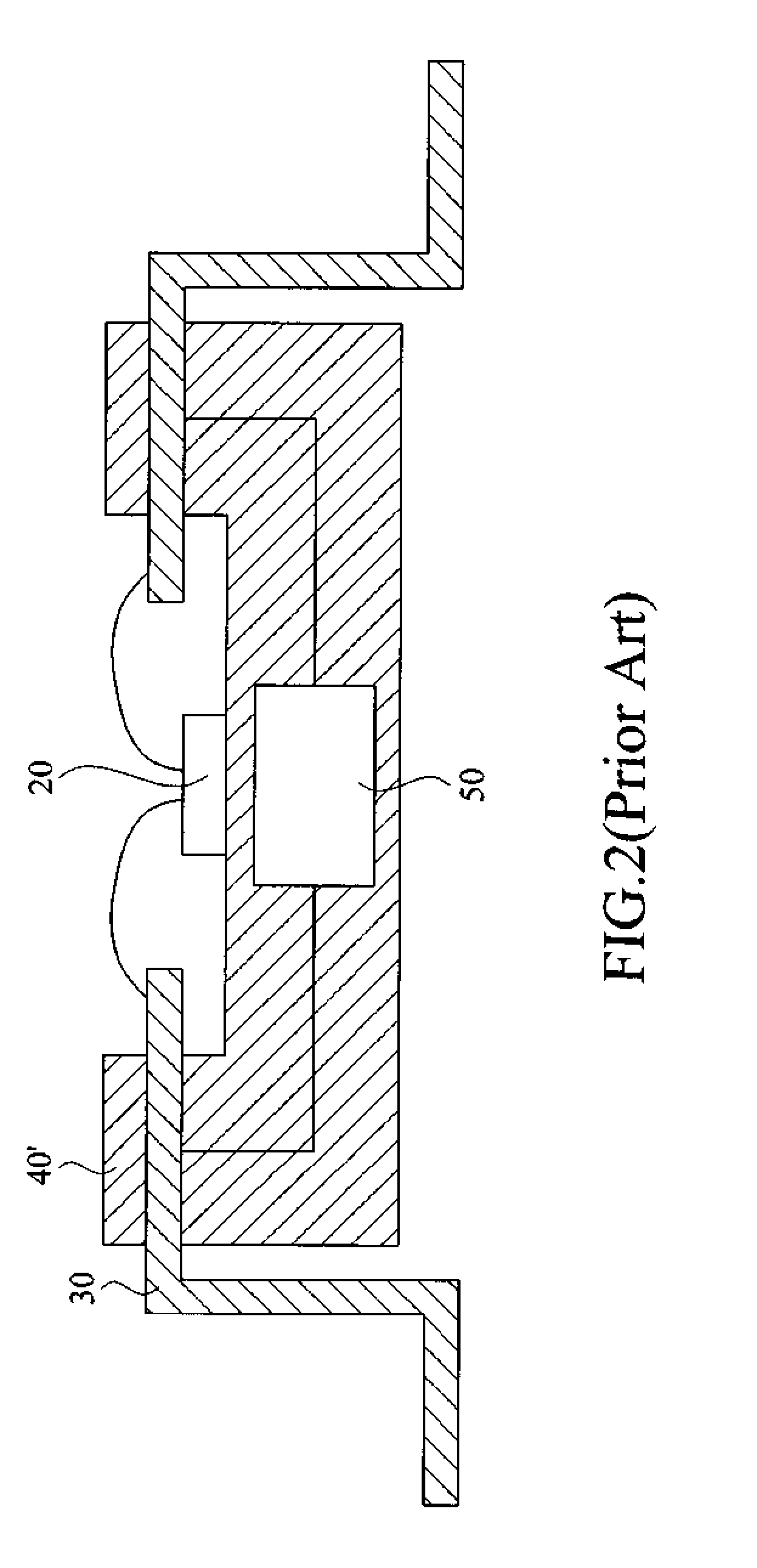 Carrier structure for mounting LED chips