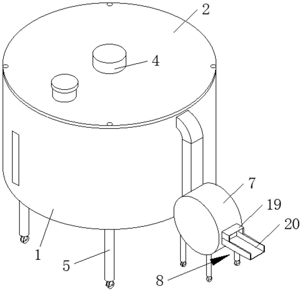 Cutting and stirring equipment for green wood feed processing