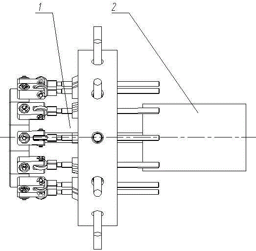 Sliding rod type wind turbine blade adjusting mechanism