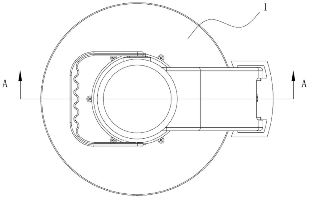 Stirring assembly capable of driving stirring action across air, cooking machine upper cover and cooking machine