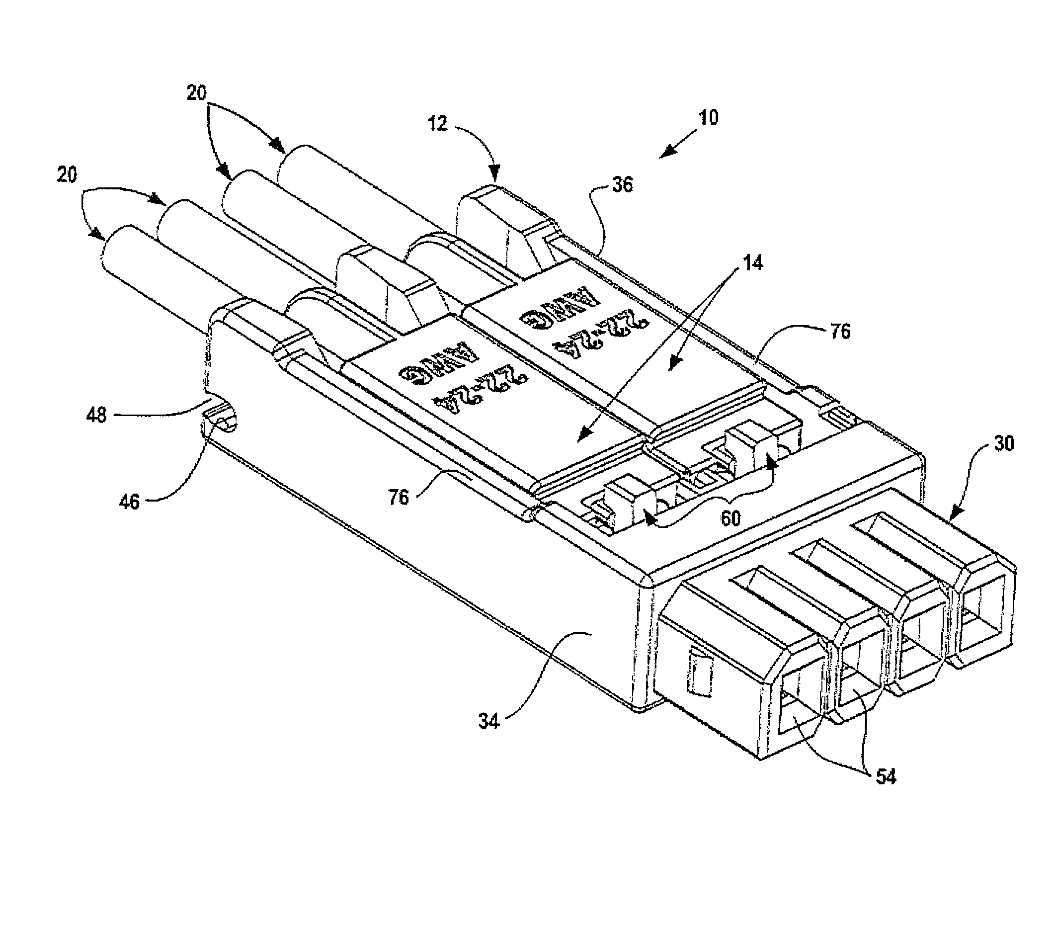 Electrical connector assembly and method