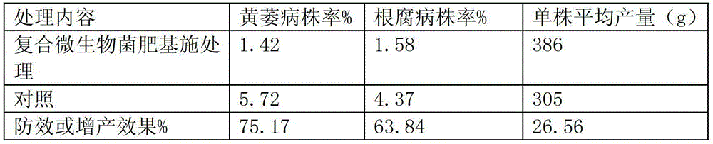 Composite microbial bacterial fertilizer with functions of disease prevention, growth promotion and yield increase and application thereof