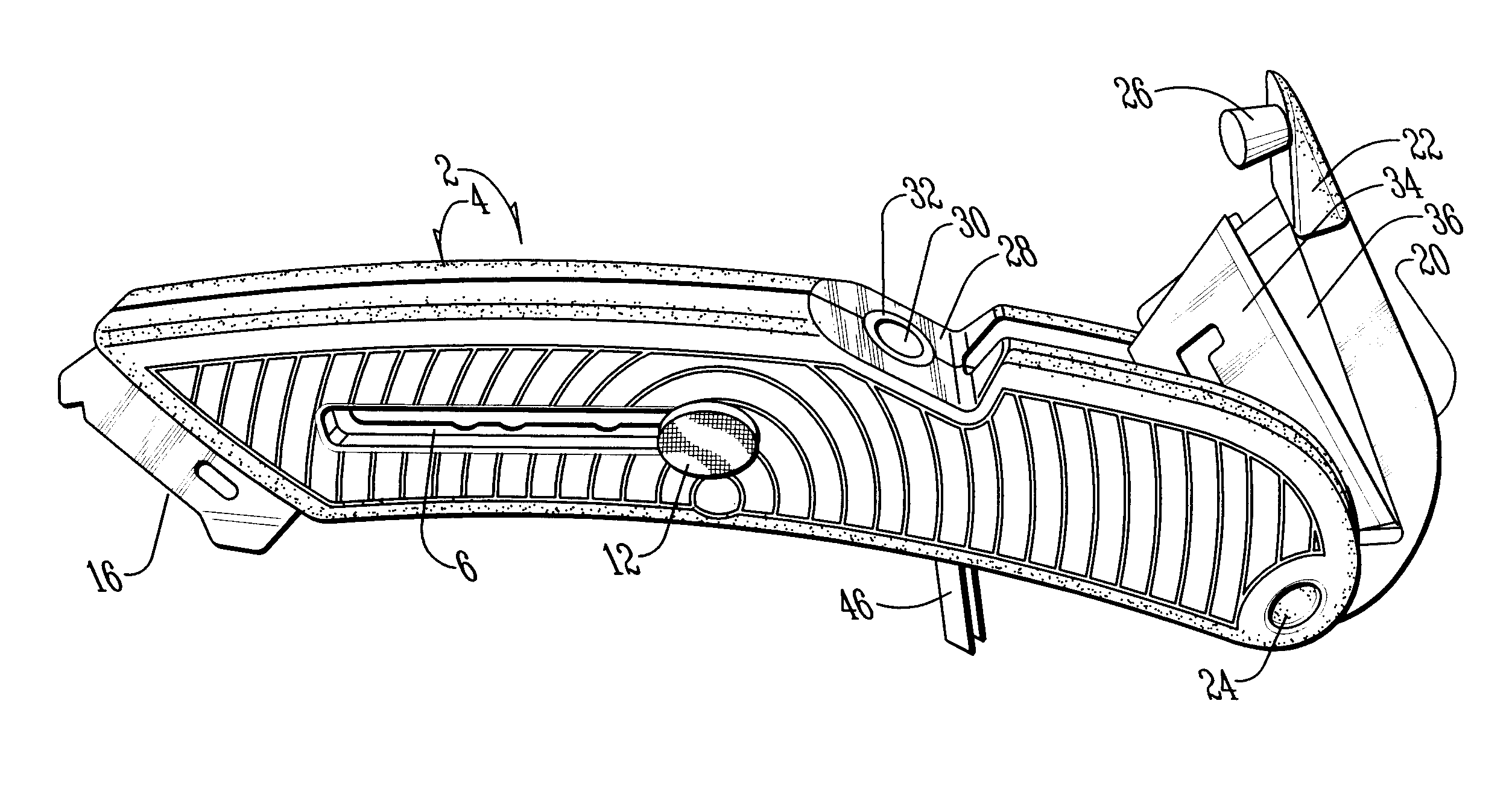 Utility knife with integrated hole punch