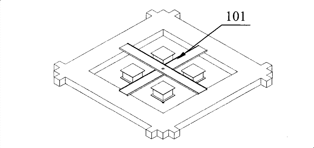 Method for lifting, hanging and installing frames of anti-vibration device for buildings