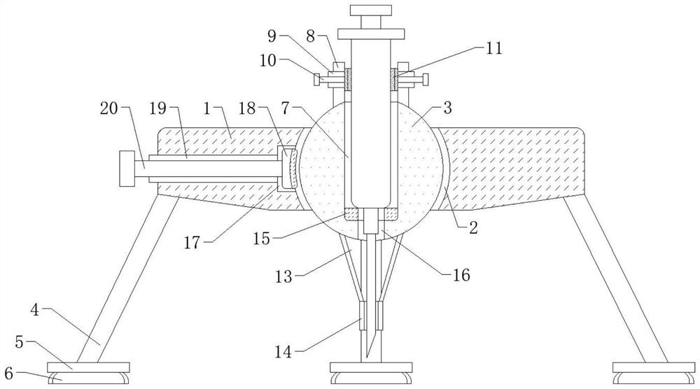 Clinical positioning device for nerve block anesthesia needle