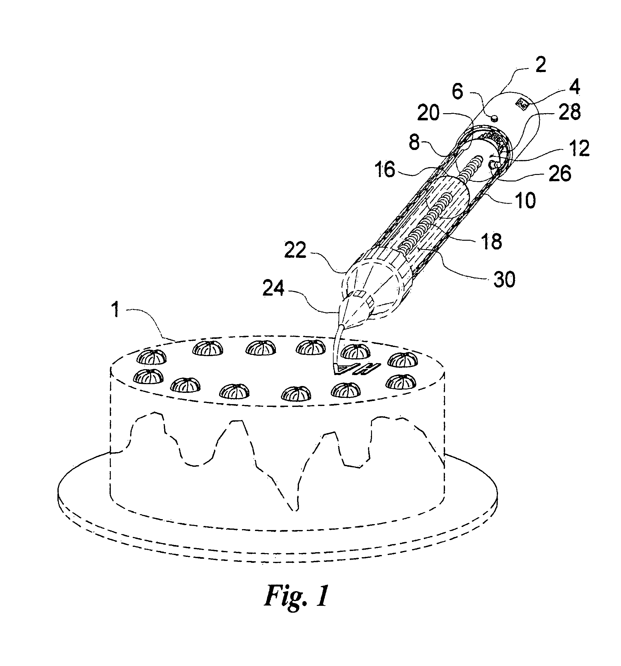 Powered dispenser with interchangeable cartridges