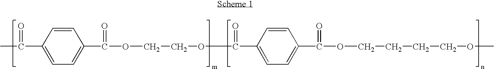 Polyethylene glycol/poly(butylene terephthalate) copolymer coated devices including EVEROLIMUS