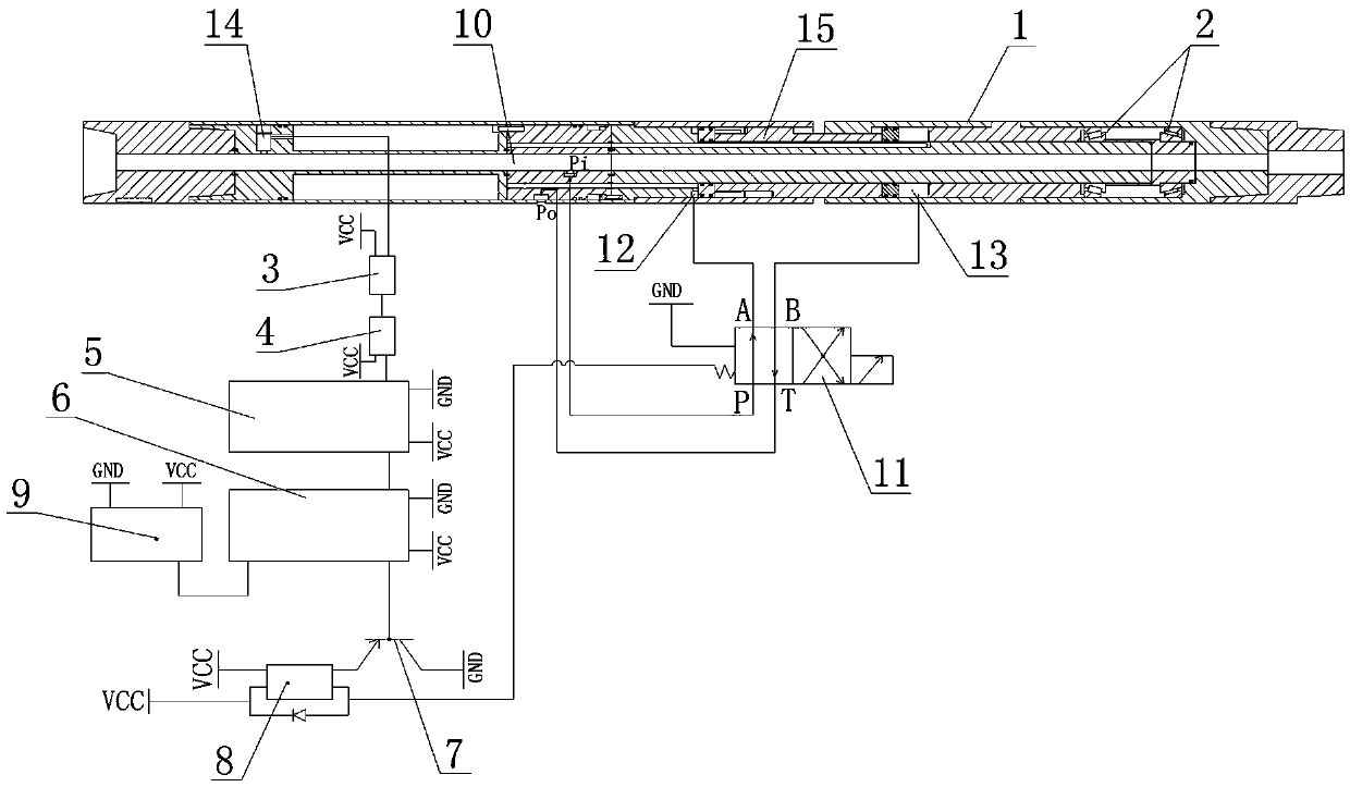 Coiled tubing directional tool control system and method for micro wellbore