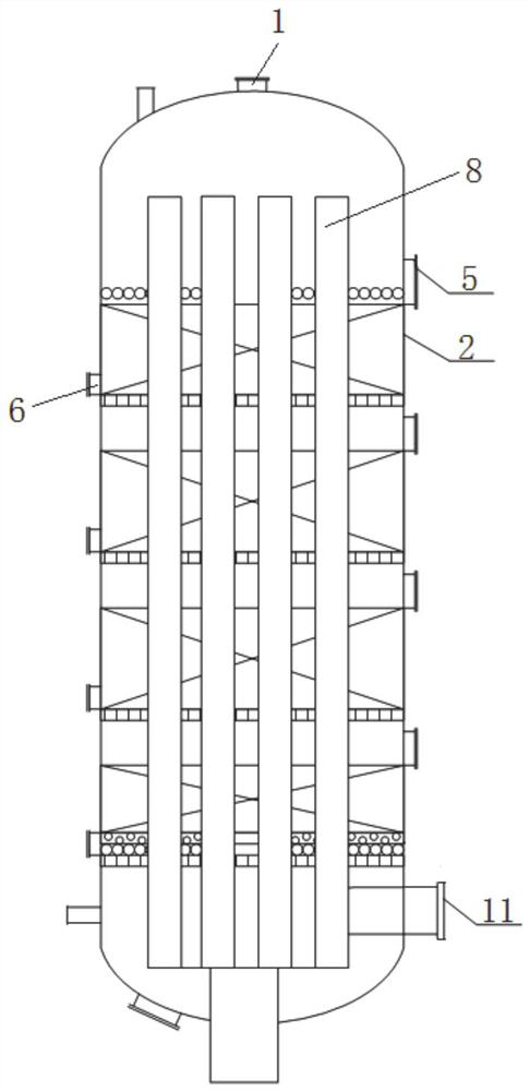 Fixed bed reaction device for methylamine synthesis, synthesis system and synthesis method