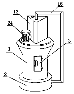 Dyeing fabric leaching type water circulation device