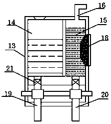 Dyeing fabric leaching type water circulation device