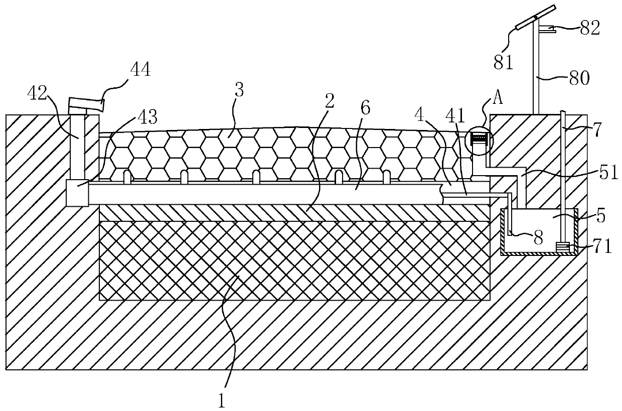 Municipal asphalt concrete road and construction method