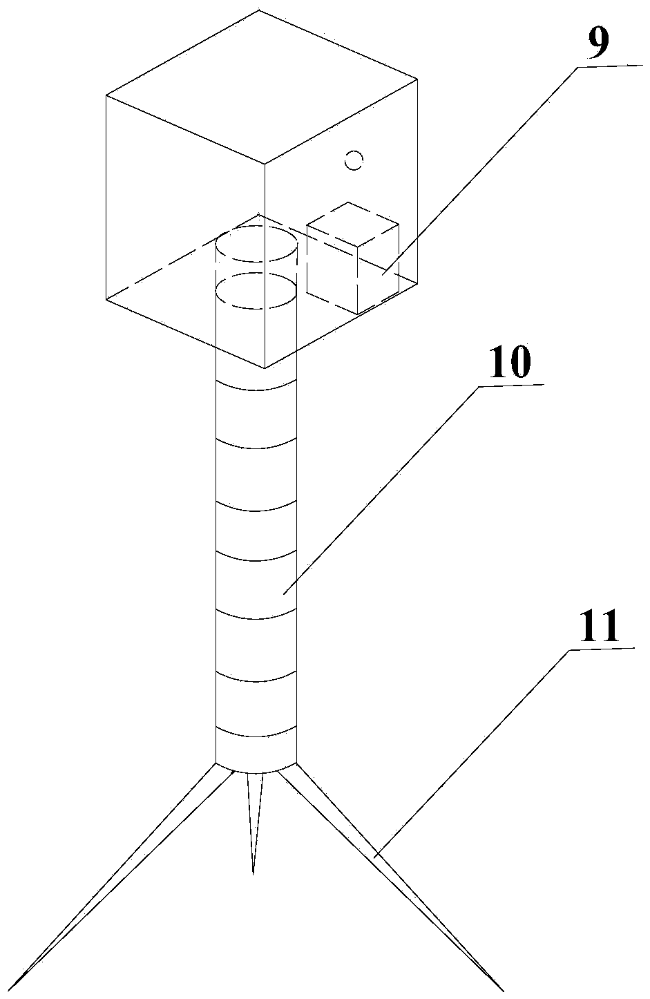 Rotary camera with height adjusting function