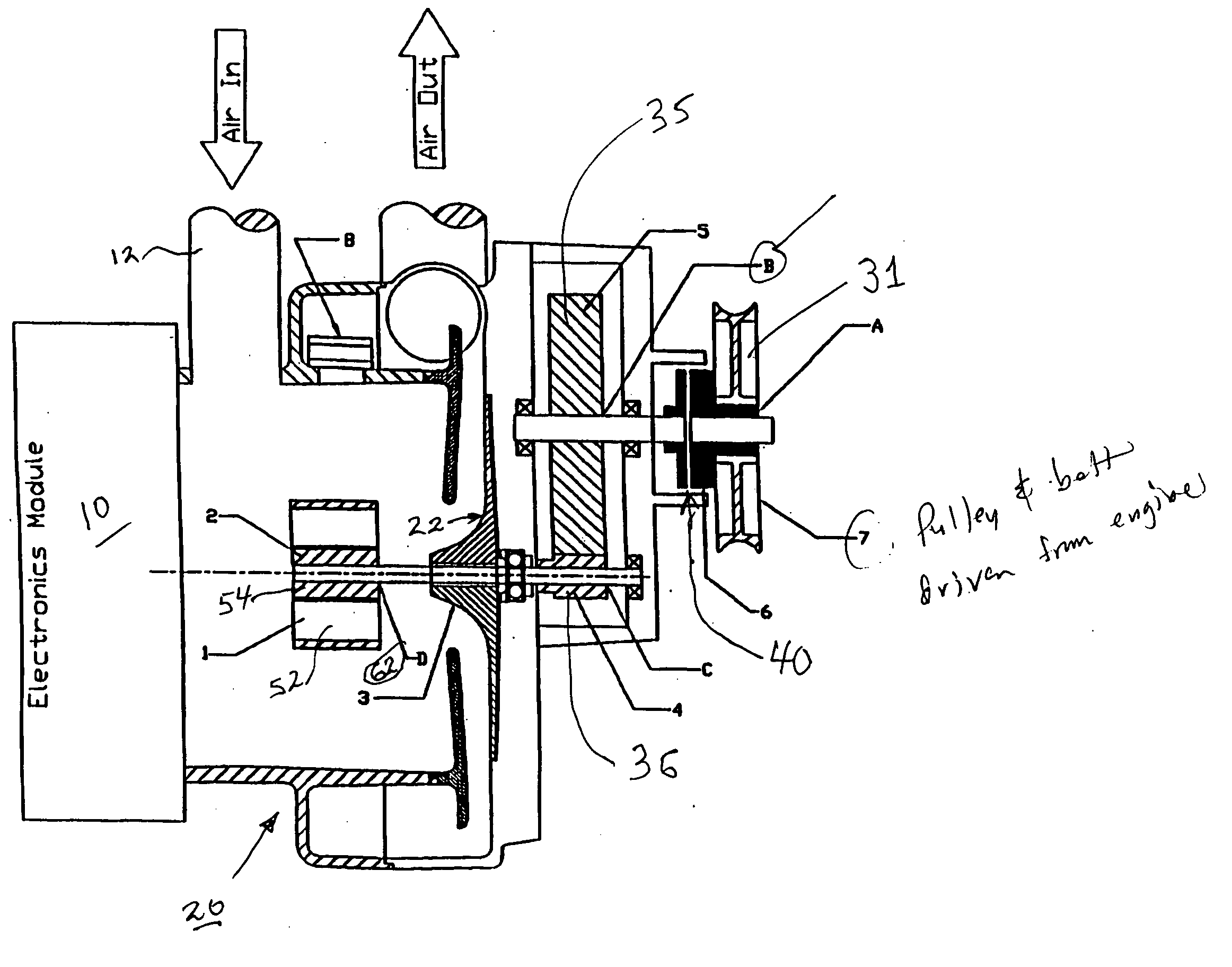 Motor assisted mechanical supercharging system