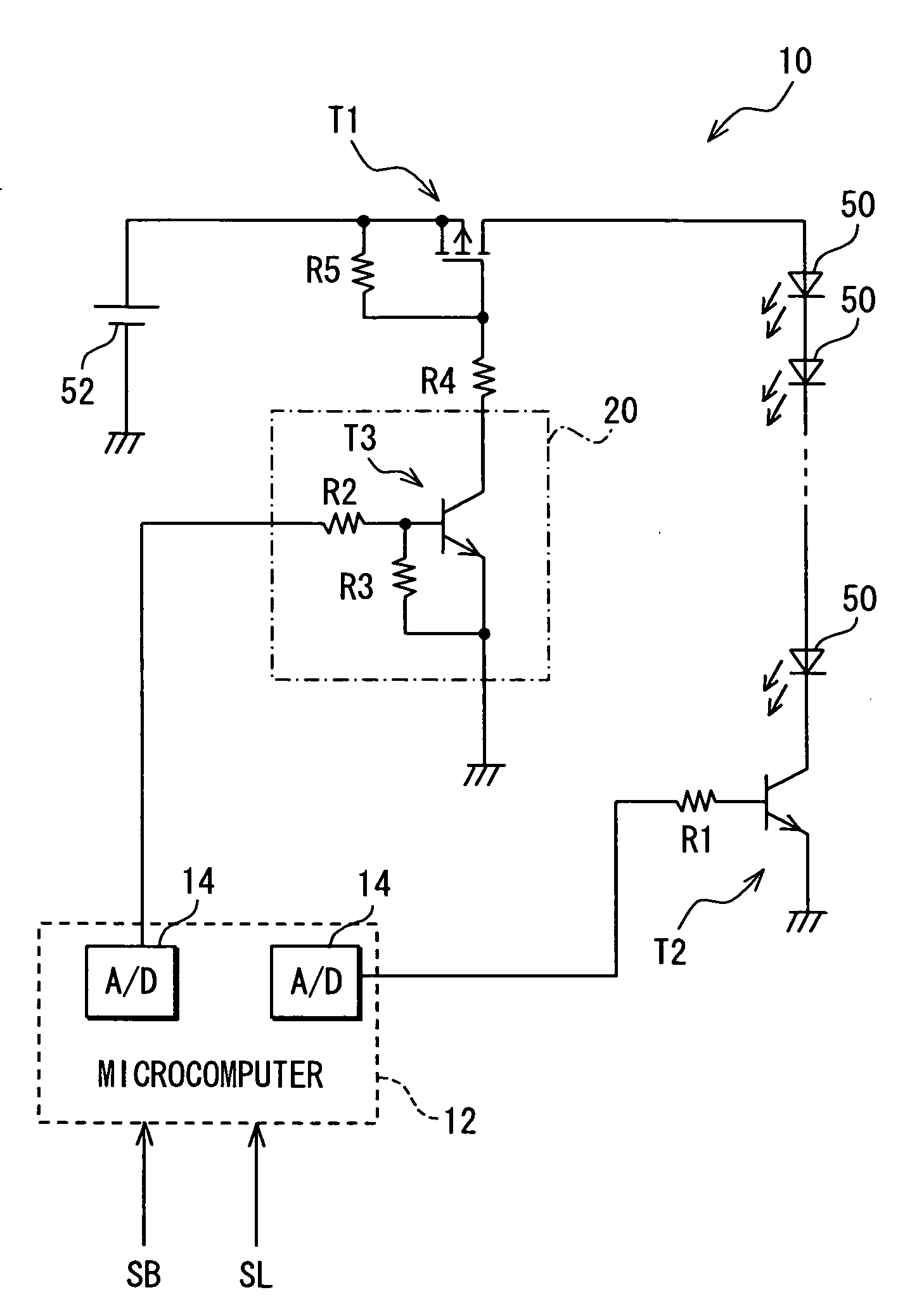 Luminance control apparatus for light emitting device