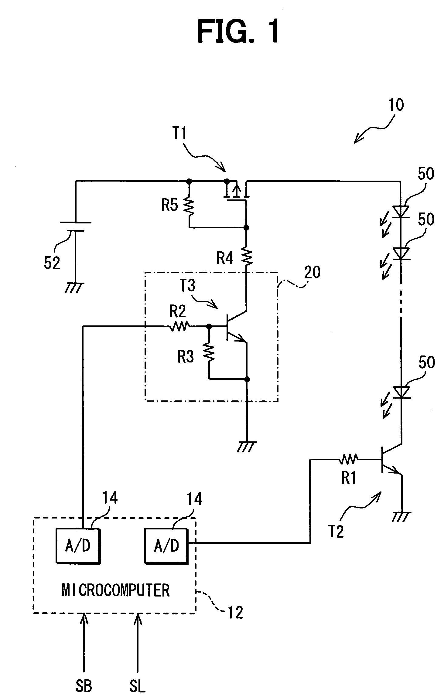 Luminance control apparatus for light emitting device