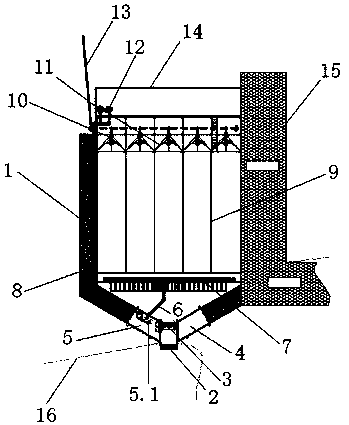 Cofferdam type micro-nano molecular sieve algal water treatment system for in-situ collection of cyanobacterial blooms