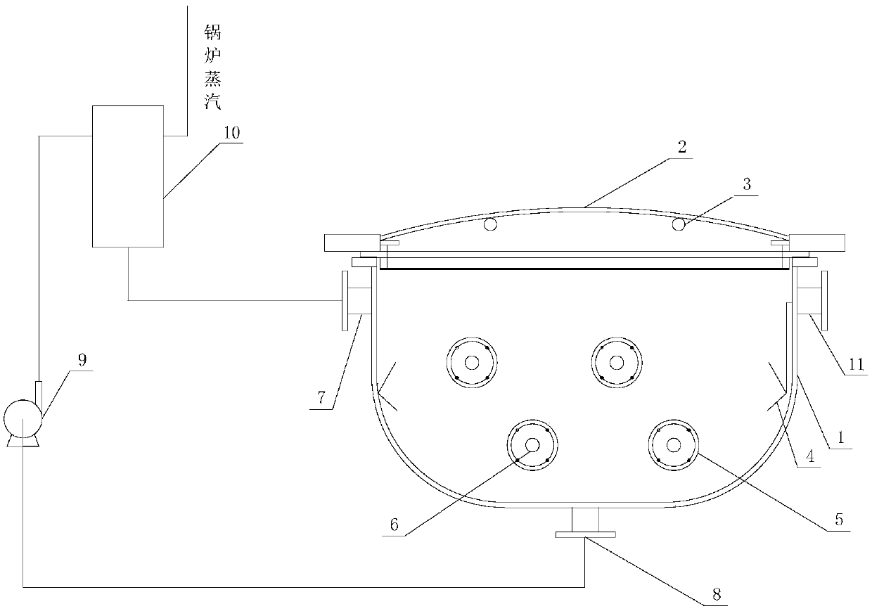 Acid leaching device for fiber yarn rope